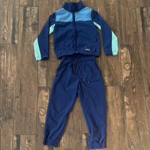 Boys Blue and Aqua OshGosh windbreaker Track Suit Size 6